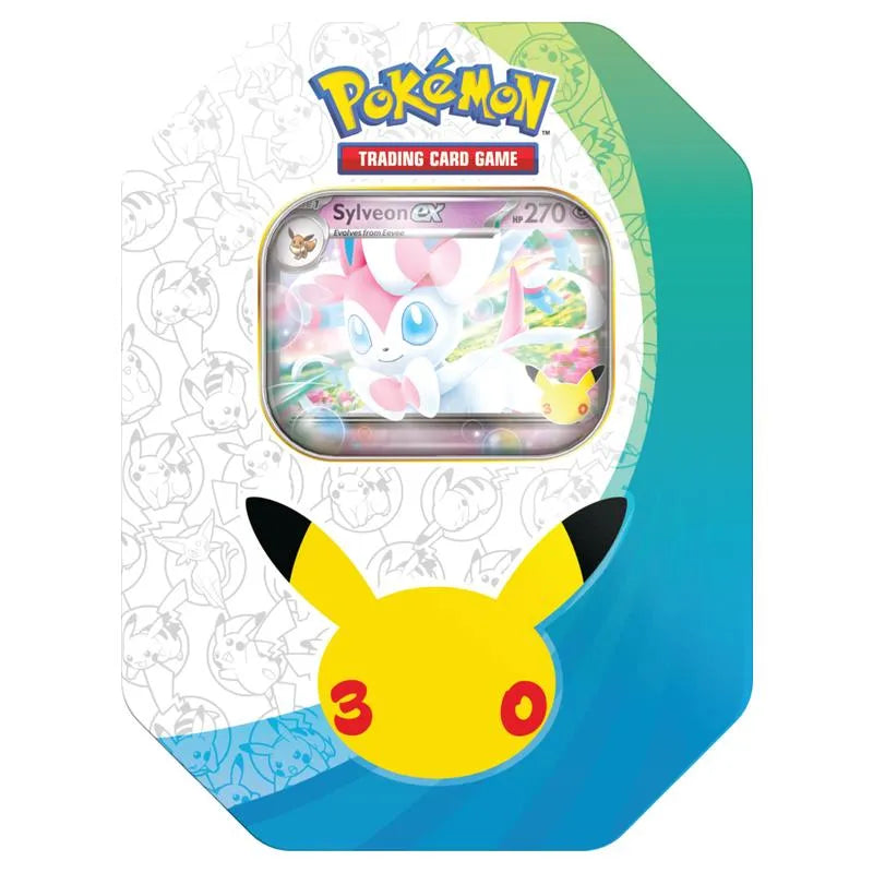 Pokemon 30th Celebration Sylveon EX Tin