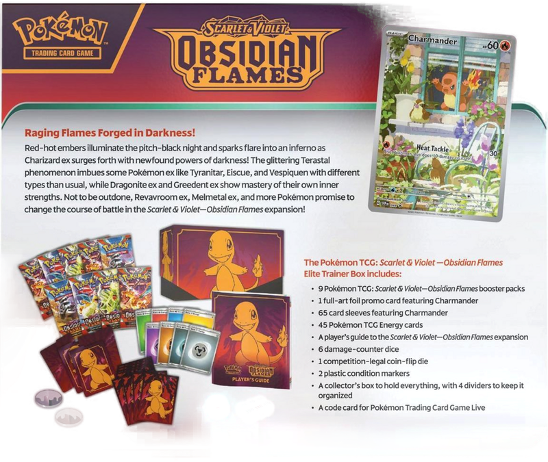 Pokemon Scarlet & Violet Obsidian Flames: Elite Trainer Box