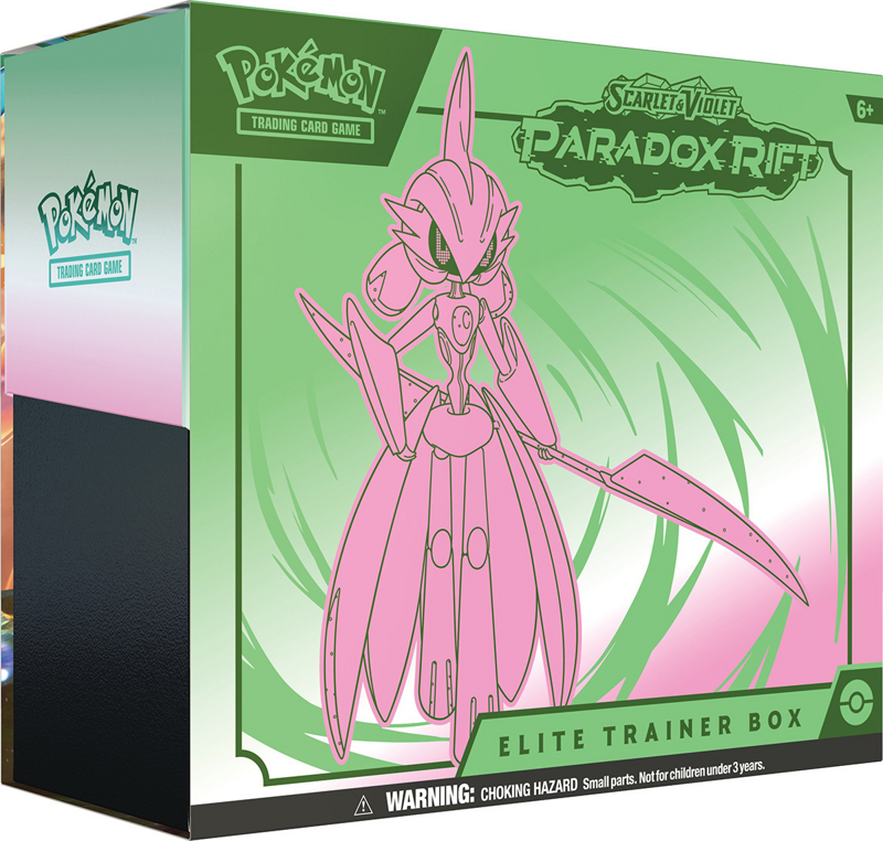 Pokemon Scarlet & Violet Paradox Rift: Elite Trainer Box (Green & Pink)