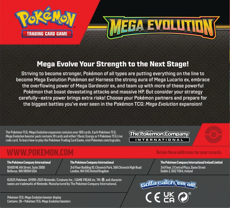 Pokemon Mega Evolution Booster Box (36 Packs)