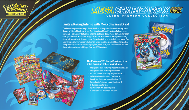 Pokemon Mega Charizard X EX Ultra Premium Collection