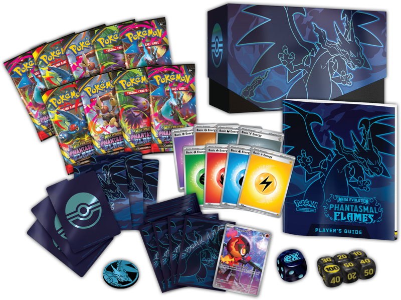 Pokemon Mega Evolution Phantasmal Flames Elite Trainer Box