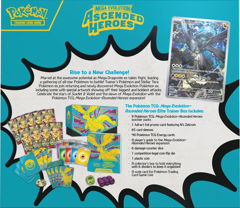 Pokemon Mega Evolution Ascended Heroes - Elite Trainer Box