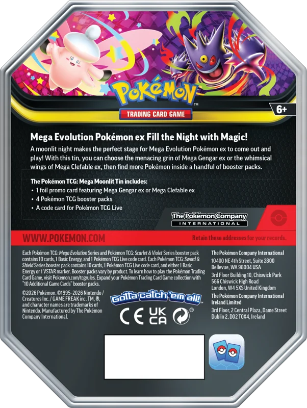 Pokemon Mega Charizard X EX Gift Tin