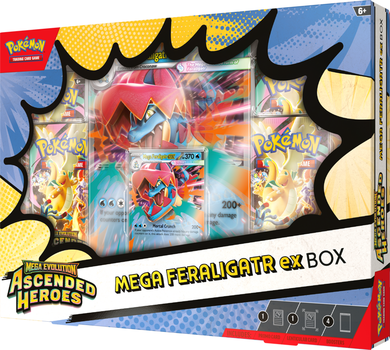 Pokemon Ascended Heroes Mega Feraligatr EX Collection Box