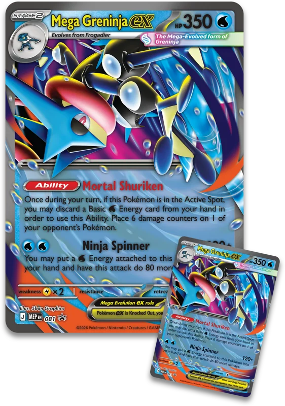 Pokemon Greninja / Kingdra EX Special Collection Box