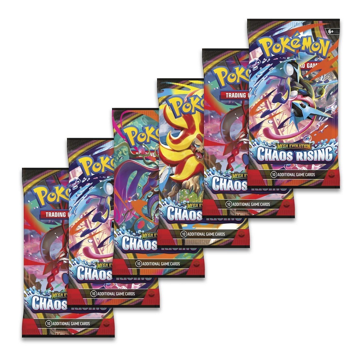 Mega Evolution-Chaos Rising Booster Bundle (6 Packs)